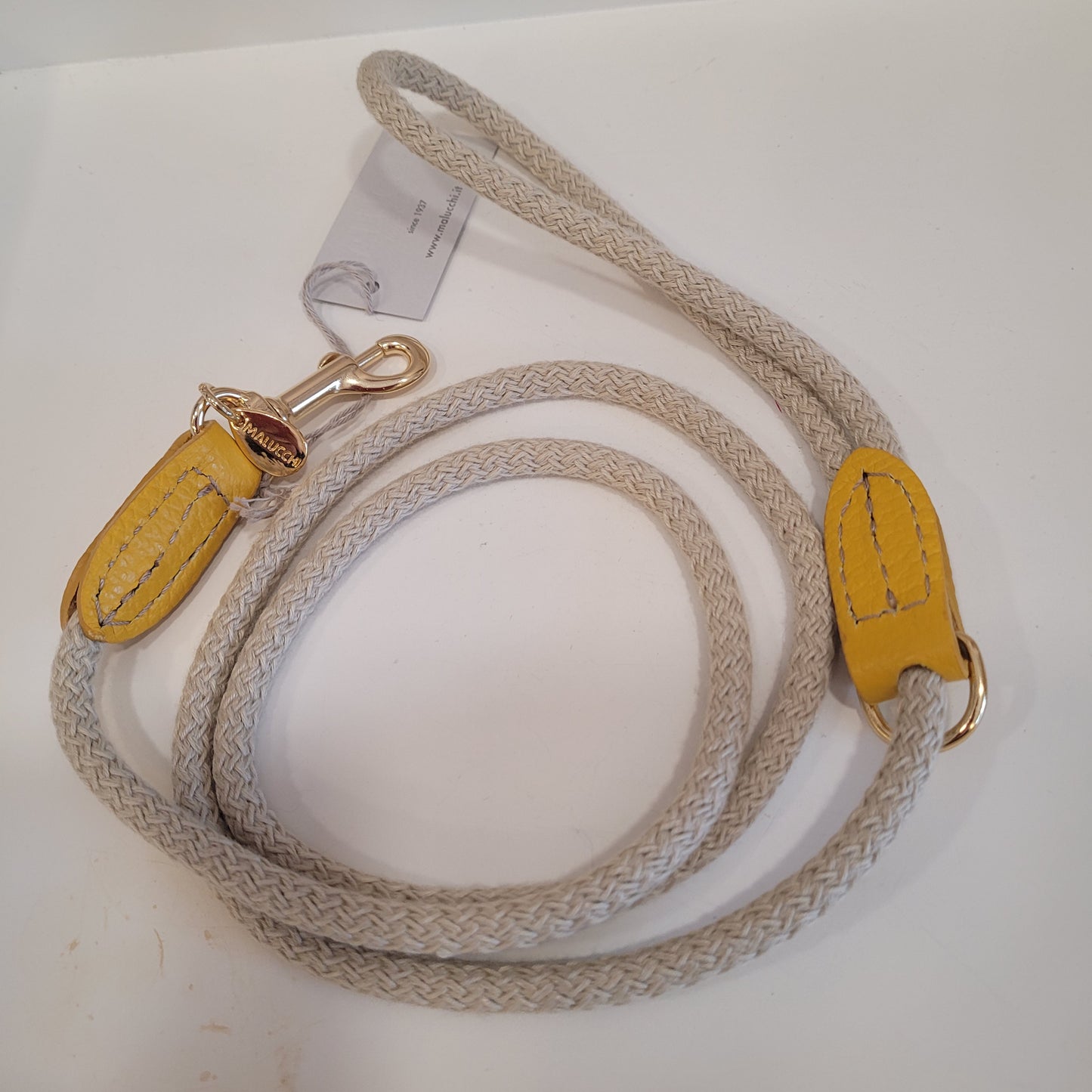 Guinzaglio cotone panna/Yellow