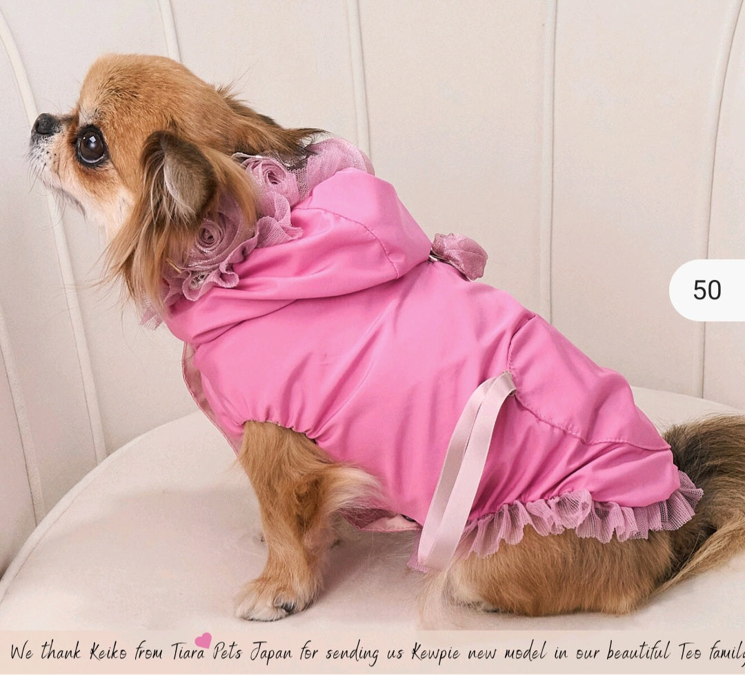 Lovely Roses reversible raincoat Teo I'm Cool