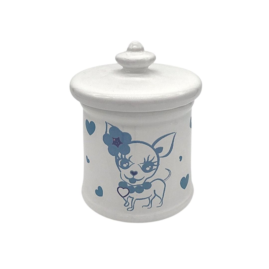 barattolo-ceramica-portacrocchette-chihuahua-azzurro