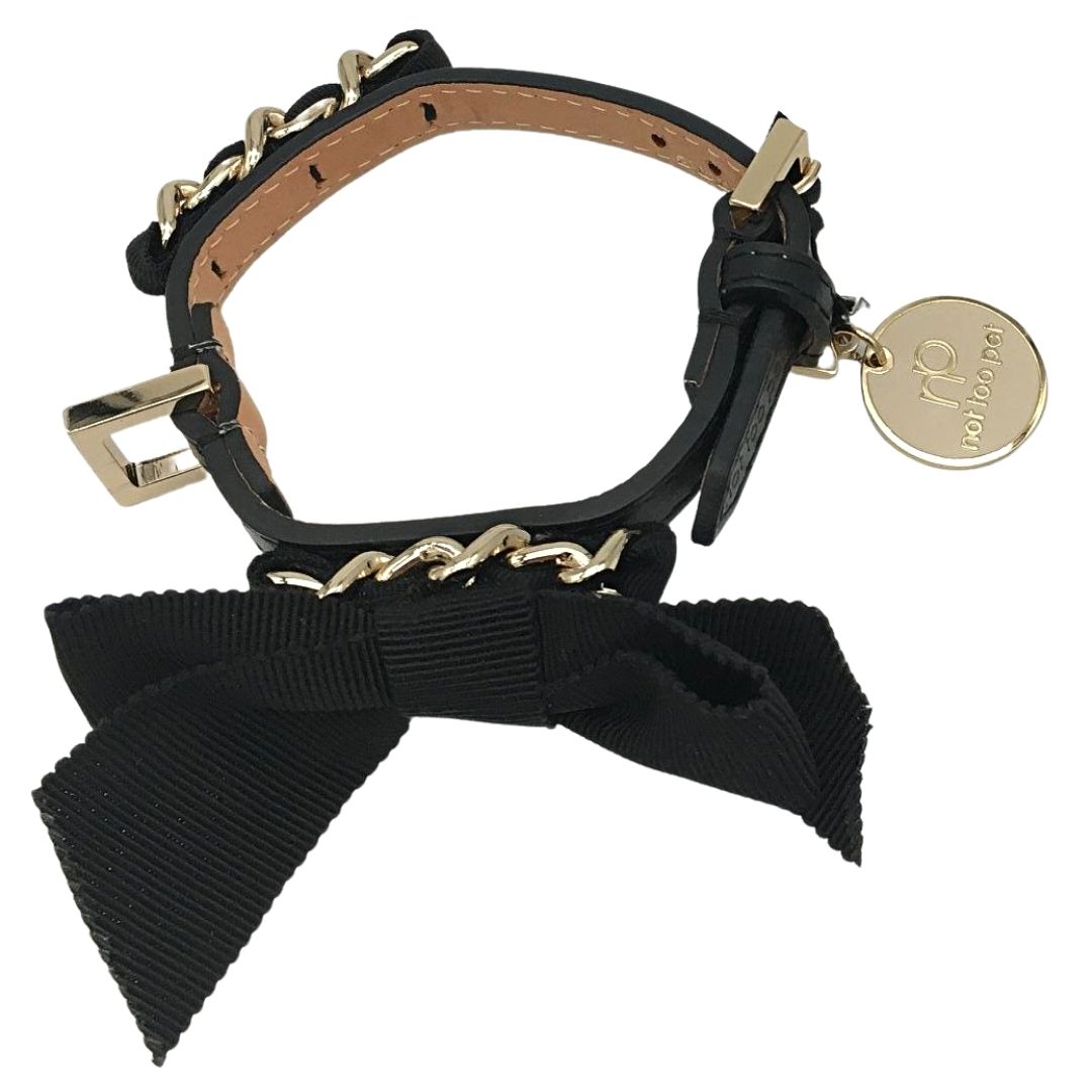 collare-decorato-da-un-fiocco-in-gros-grain-con-catena