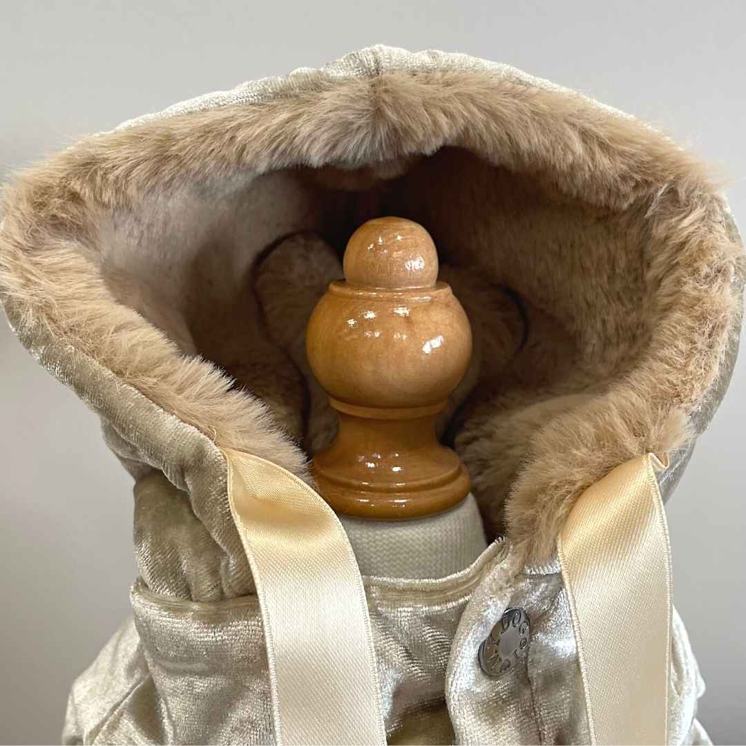 Sweatshirt Velours In Fashion We Trust Desert Sand