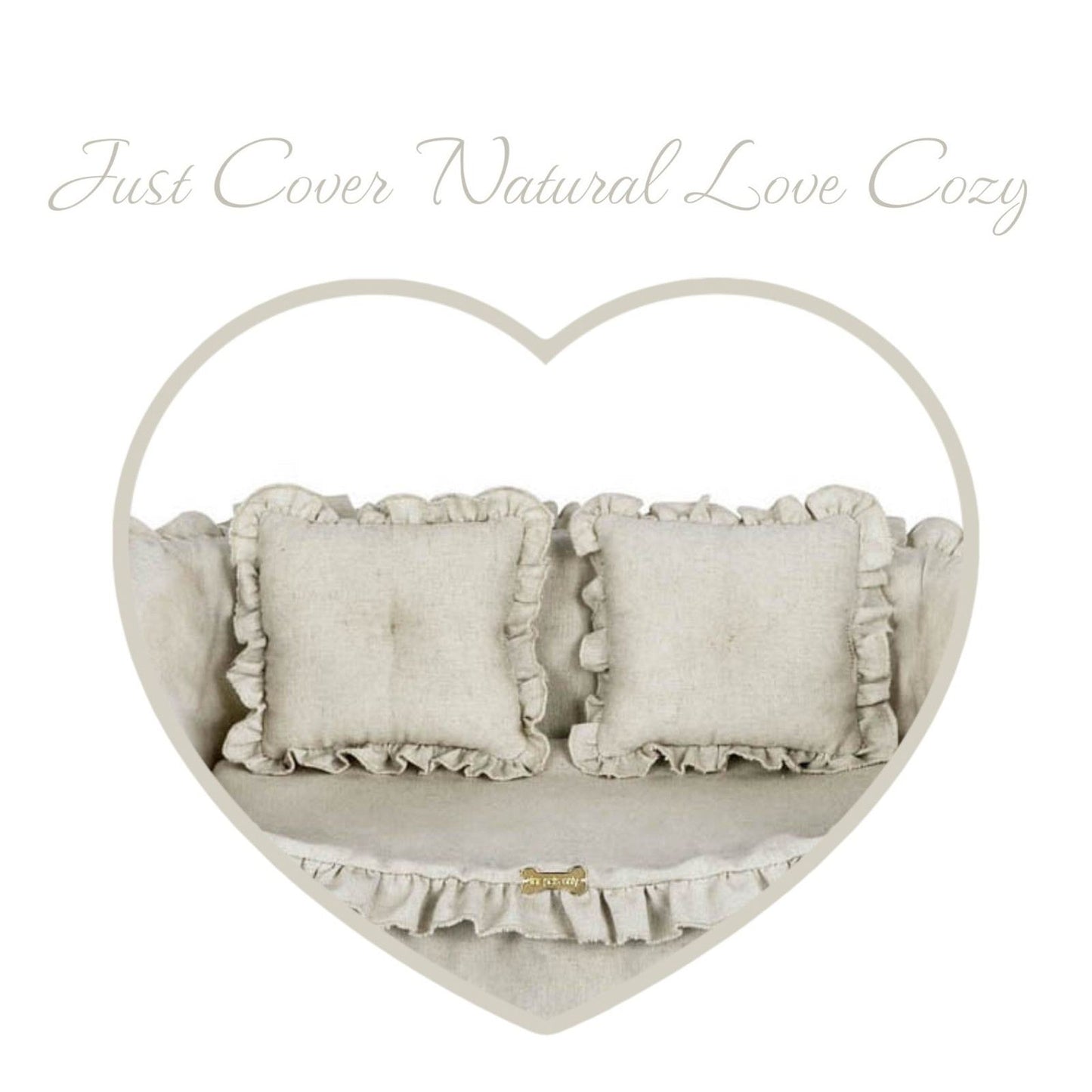 Natural Love Limo Sofa Linen Dog Bed