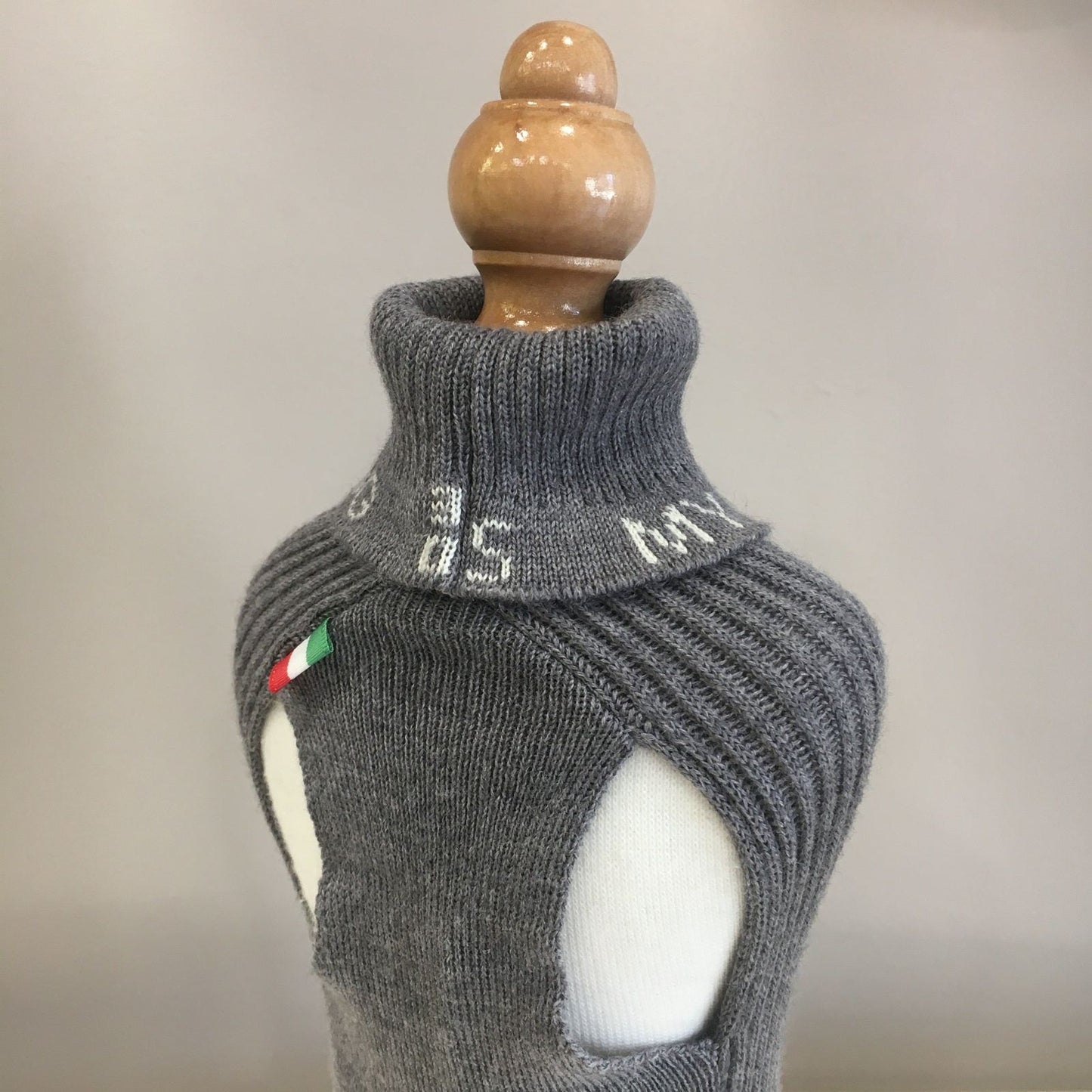 Maglione Dolcevita in Lana Grigio Scuro