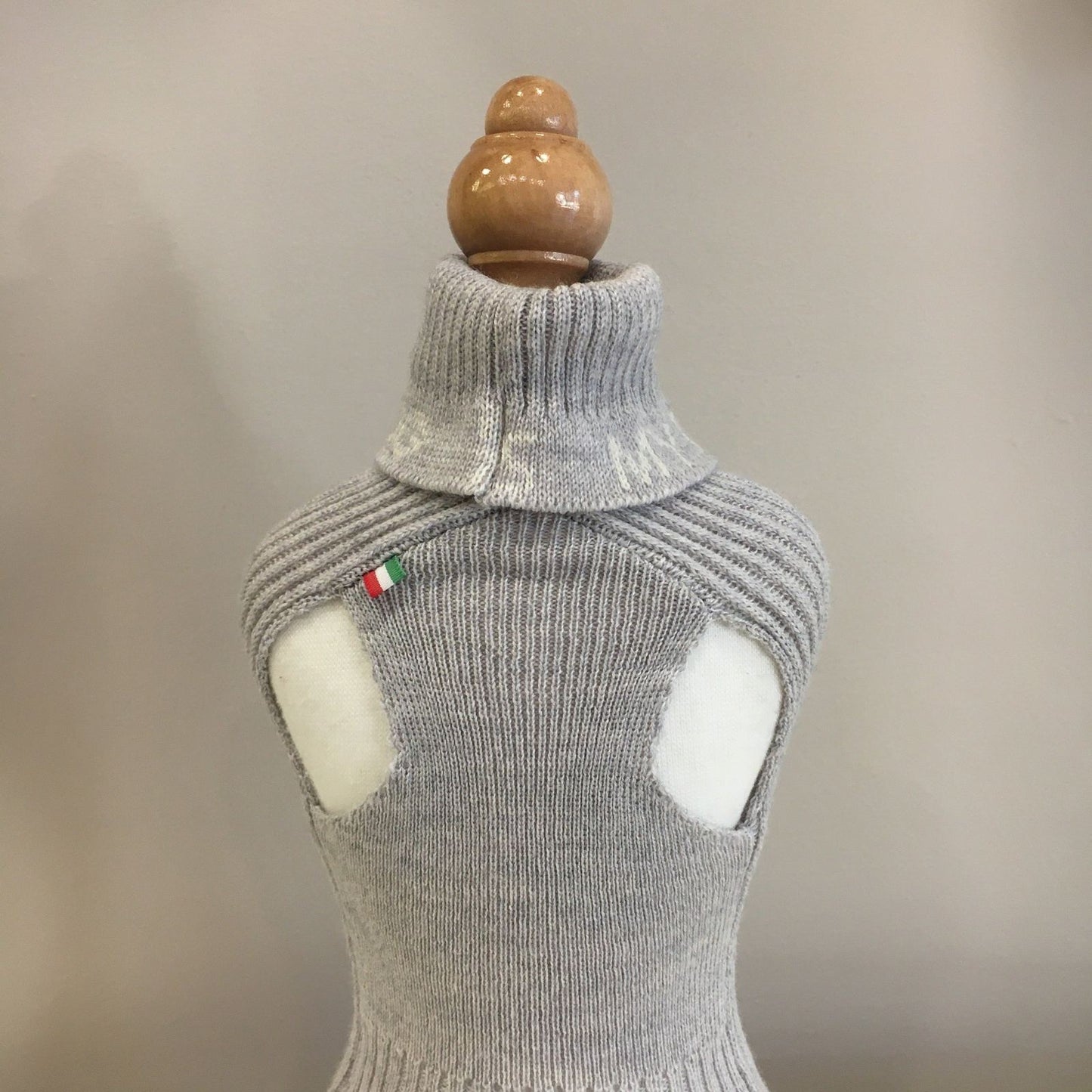 Light Grey Wool Tubular Sweater