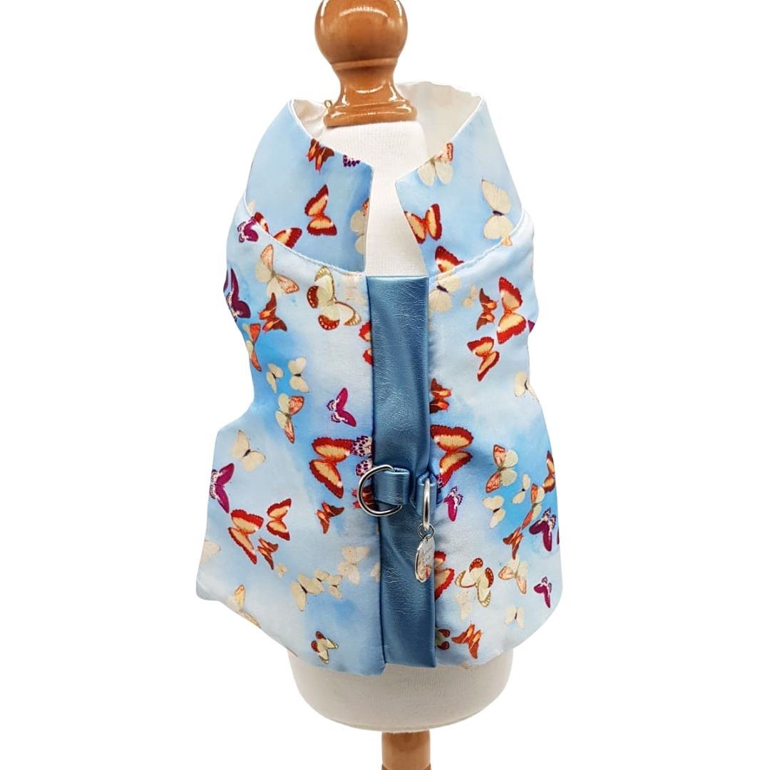 Pettorina Azzurra Farfalle