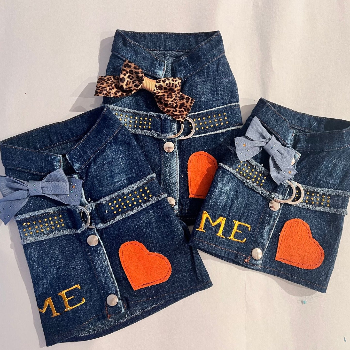 Shiko-Me Gilet Pettorina Jeans Scuro