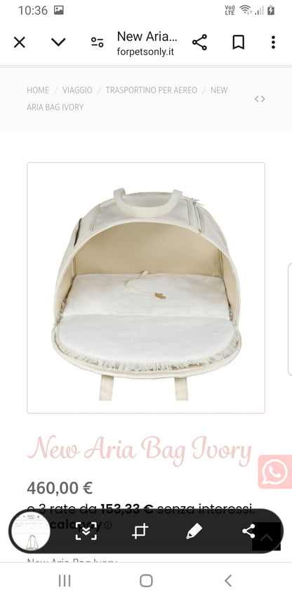 New aria bag Ivory regular