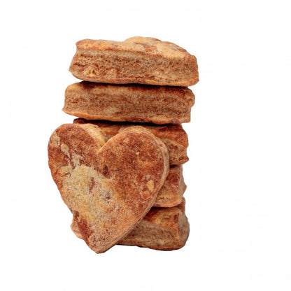 Dolci Impronte Handmade Heart Cookies with Carob Flour - 250gr
