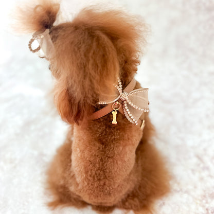 For Pets Only Perfection in Bow Harness Camel