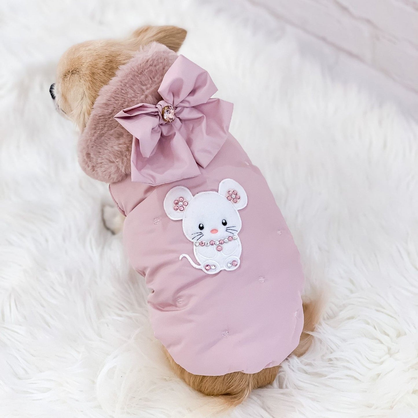 For Pets Only Topomio Love Blush Raincoat