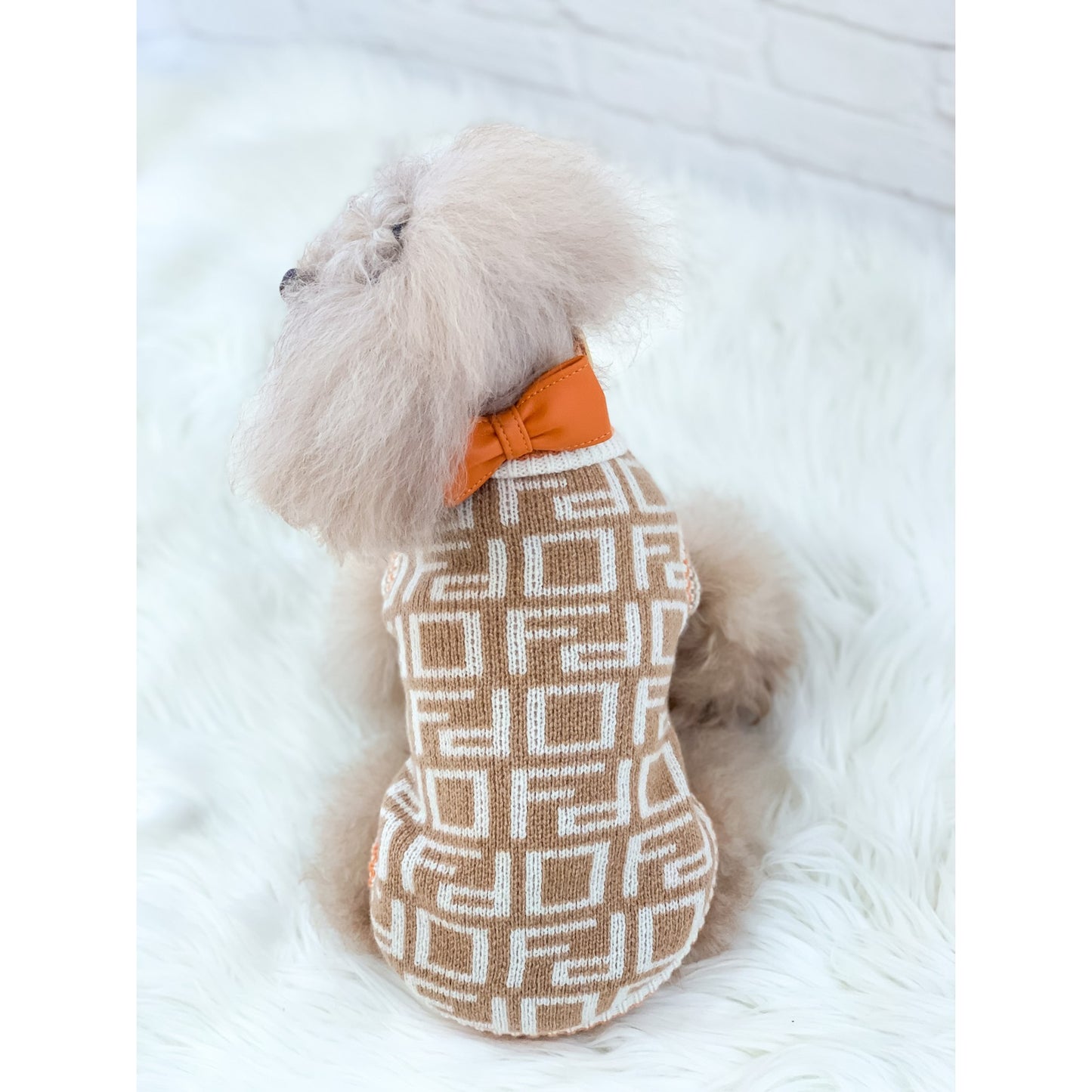 For Pets Only Pull Monogram Blanc