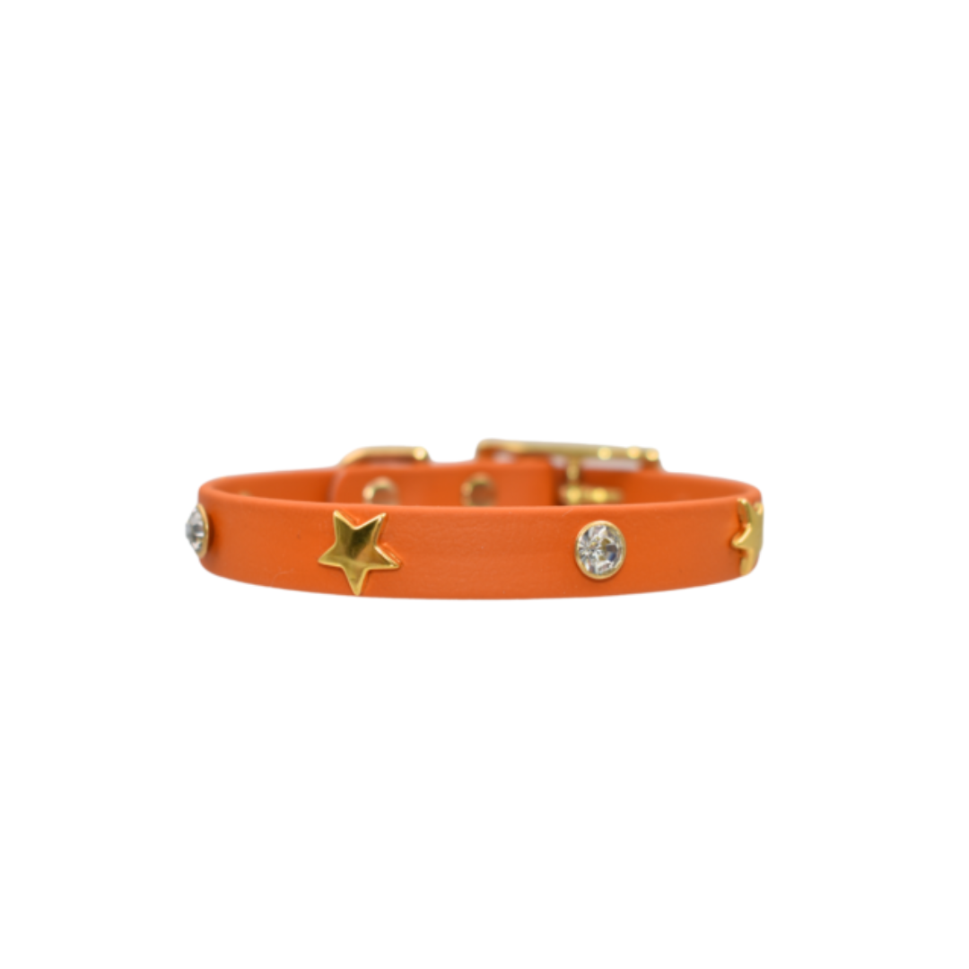 collar Twinkling stars B Orange gold