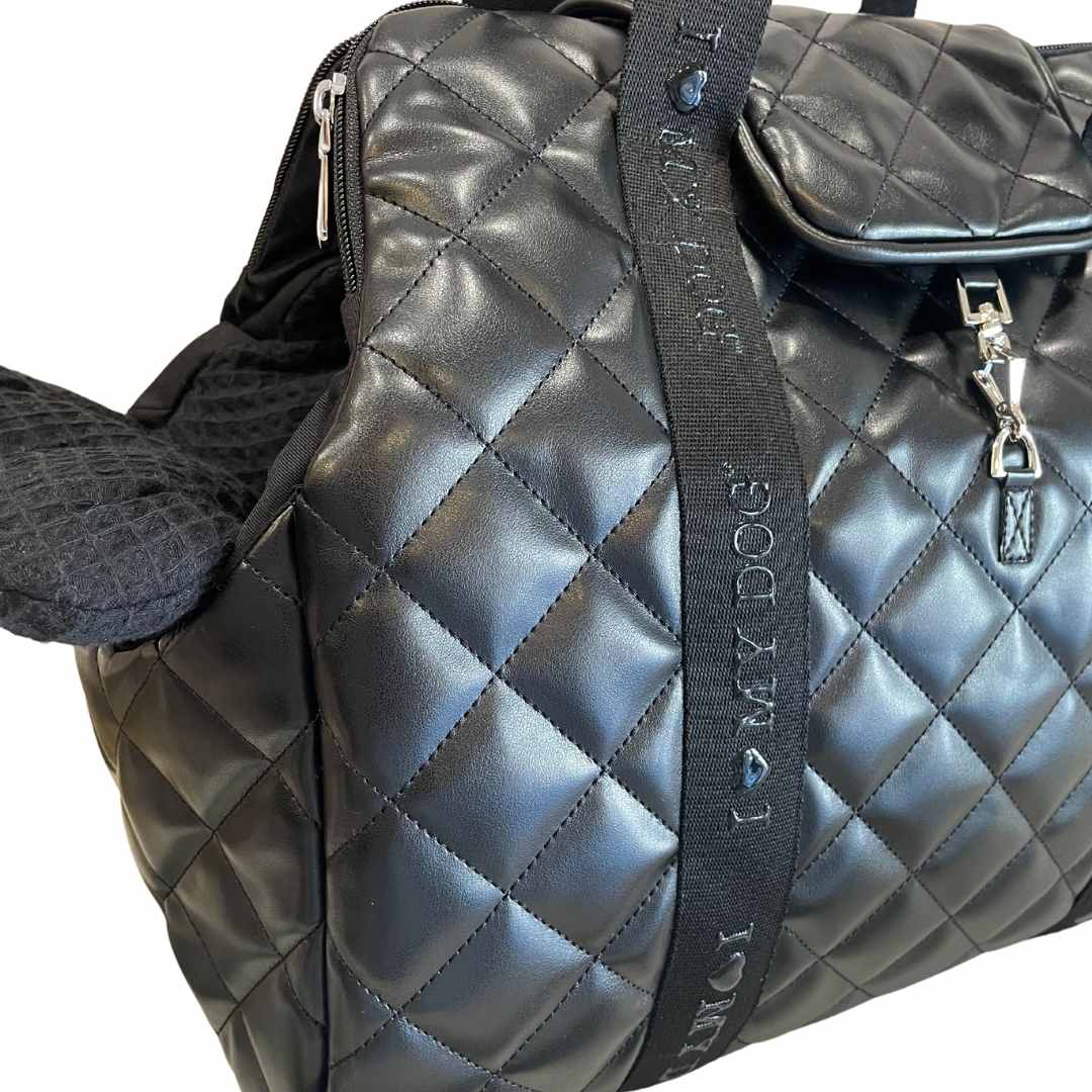 Black Elegant Beach Bag