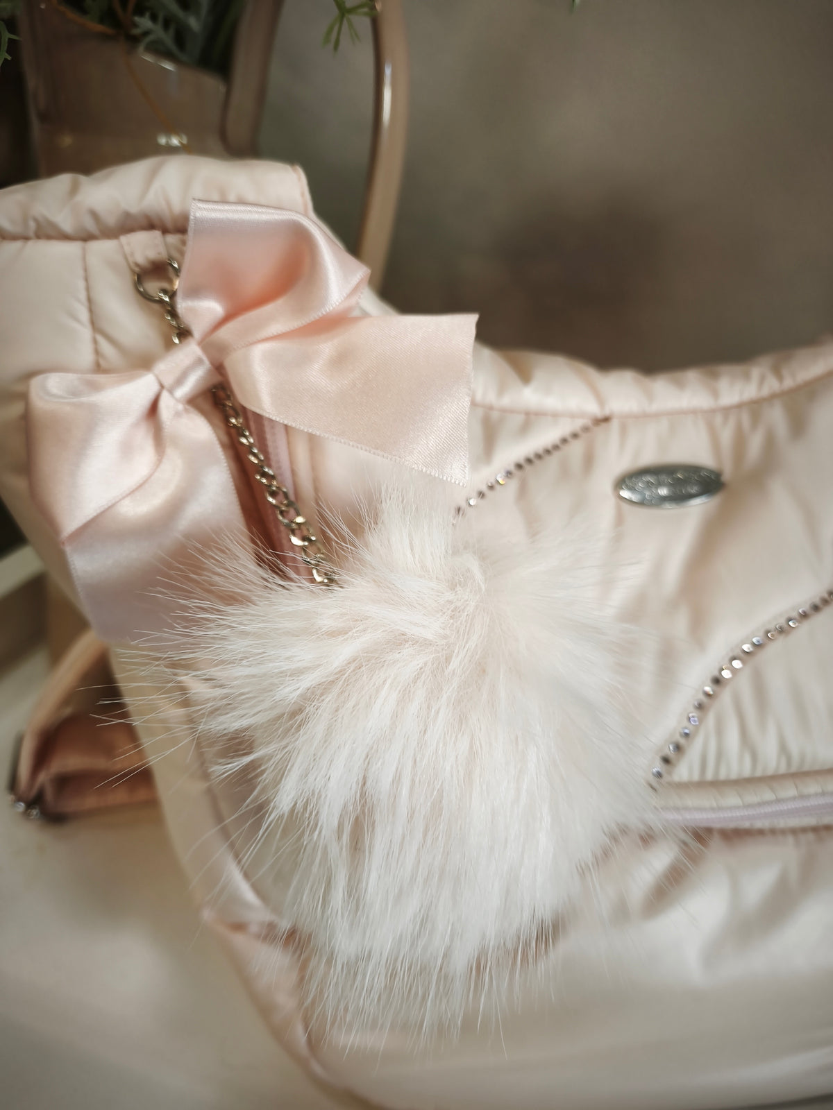 Marsupio rosa poudre Mon bon bon Milano