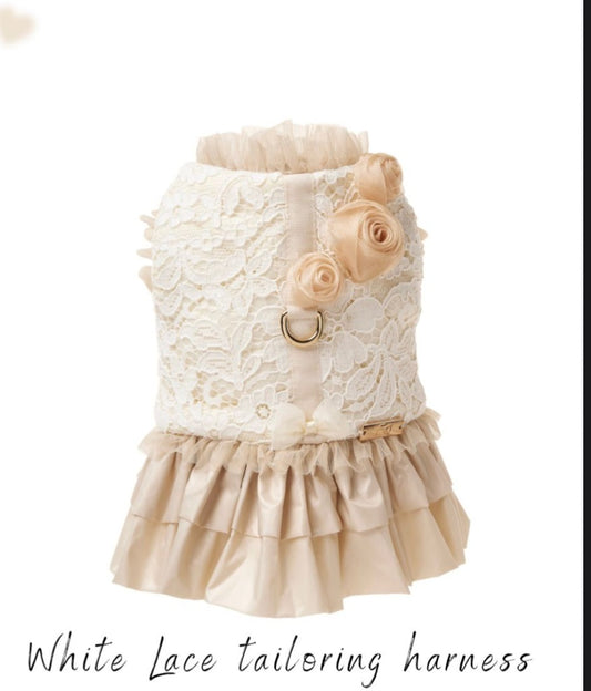 White lace tailoring harness Teo I'm Cool