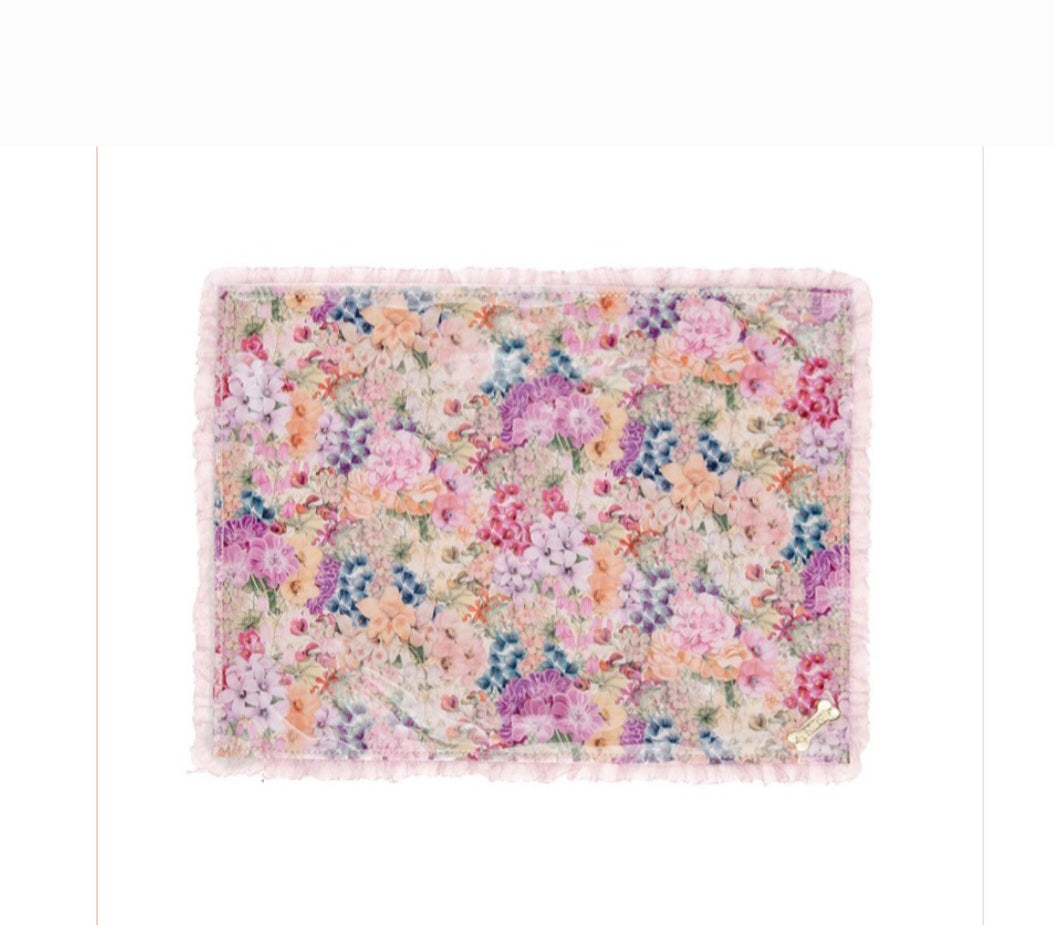 Liberty garden lunch time mat pink