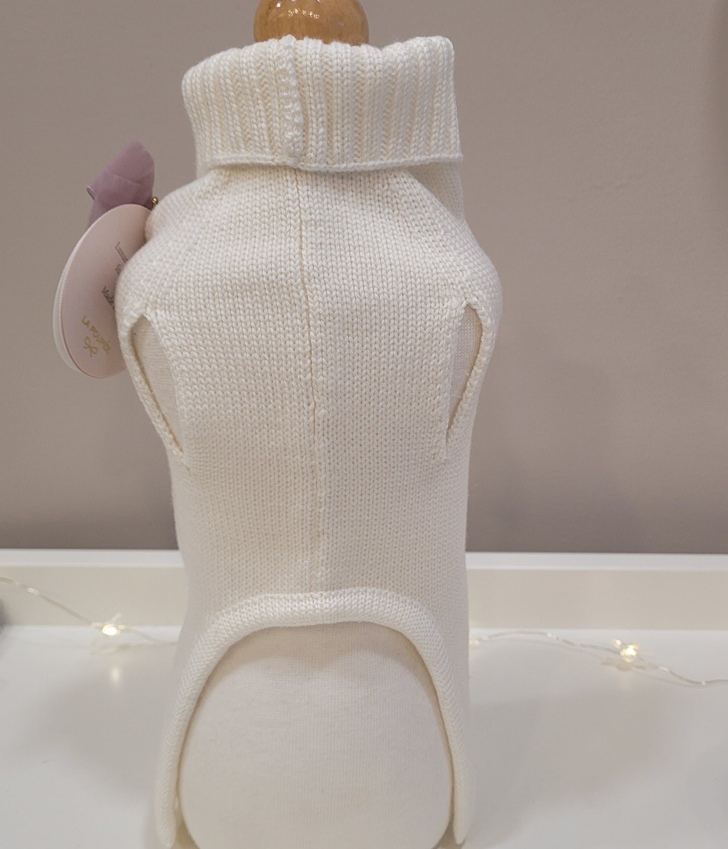 Pull lana bianco @la Poupeè