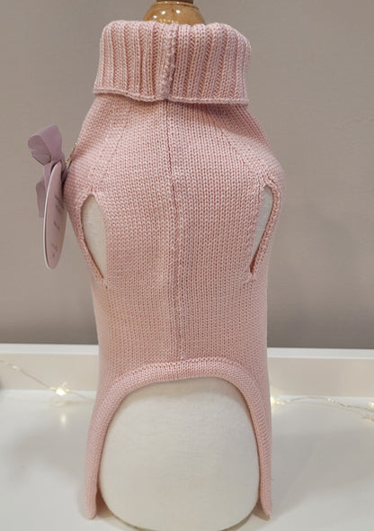 Pull lana rosa @La Poupeè