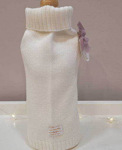 Pull lana bianco @la Poupeè