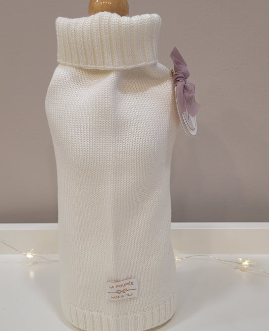 Pull lana bianco @la Poupeè