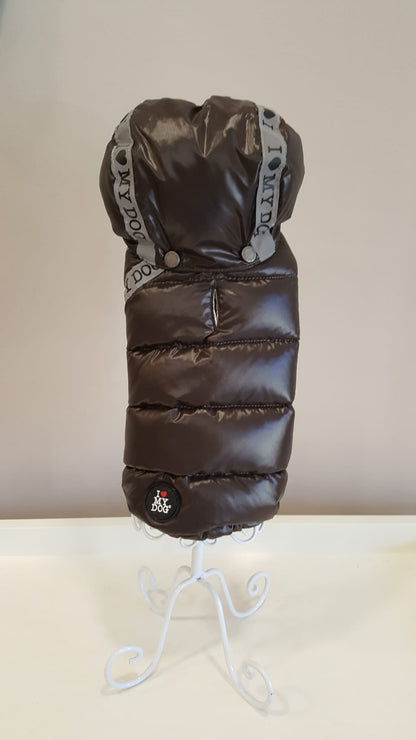 SHINE SPORTY PUFFER BROWN - A.Mici&Co Boutique