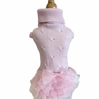 Pink Knitted Audrey Dress