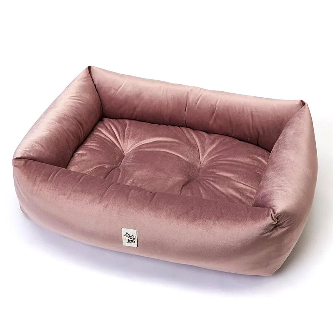 Powder Pink Velvet Sofa