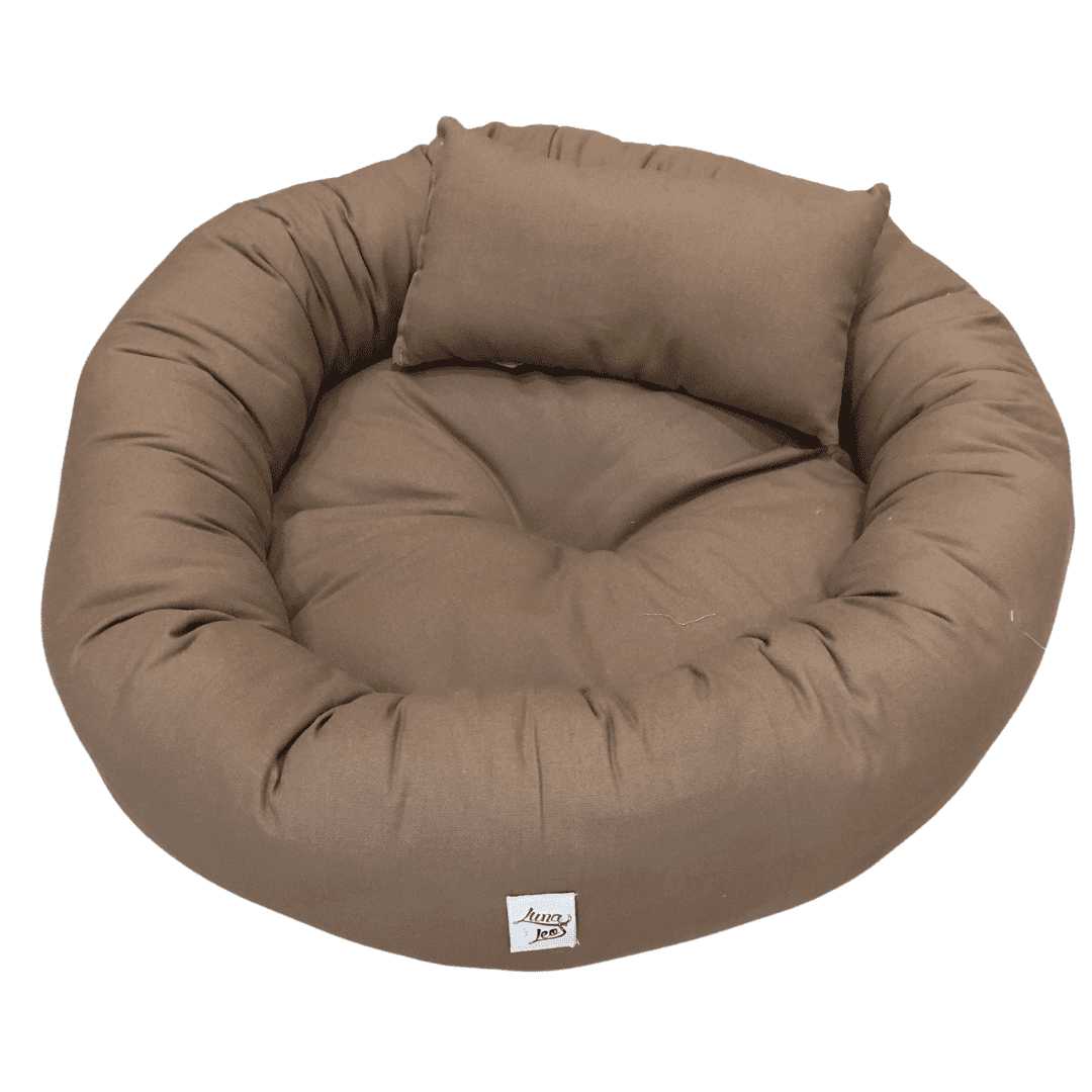 Oval Dog Bed Panama Brown