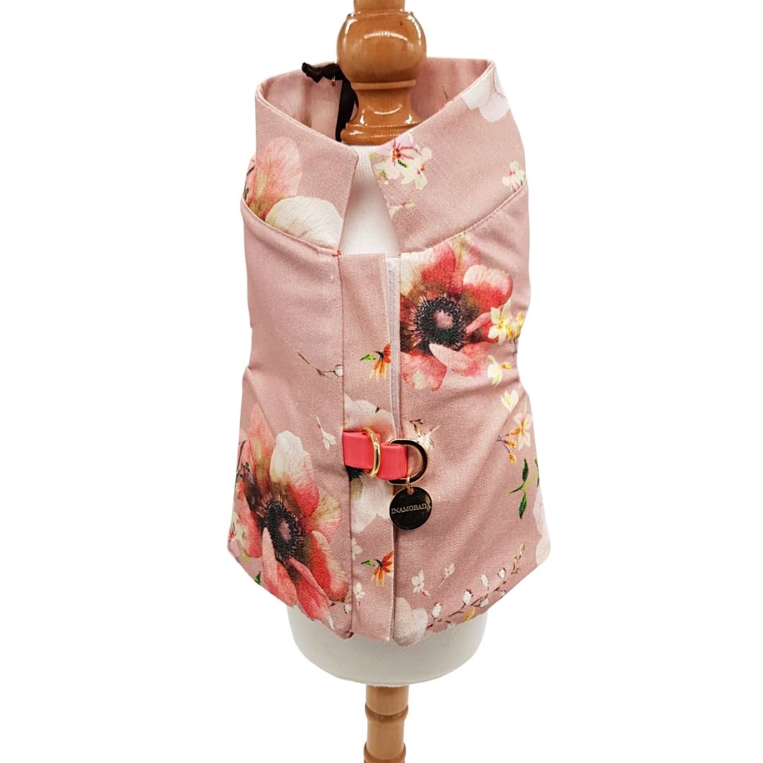 Delightful pink floral harness