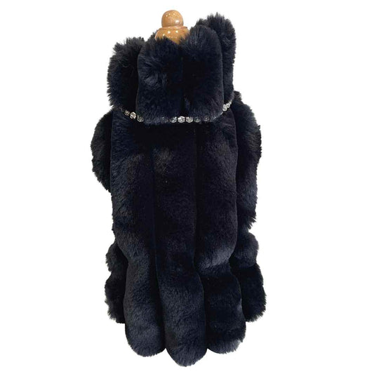 Lemming Black Fur Coat