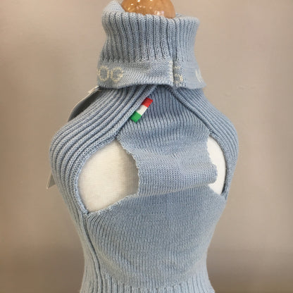Light Blue Wool Tubular Sweater
