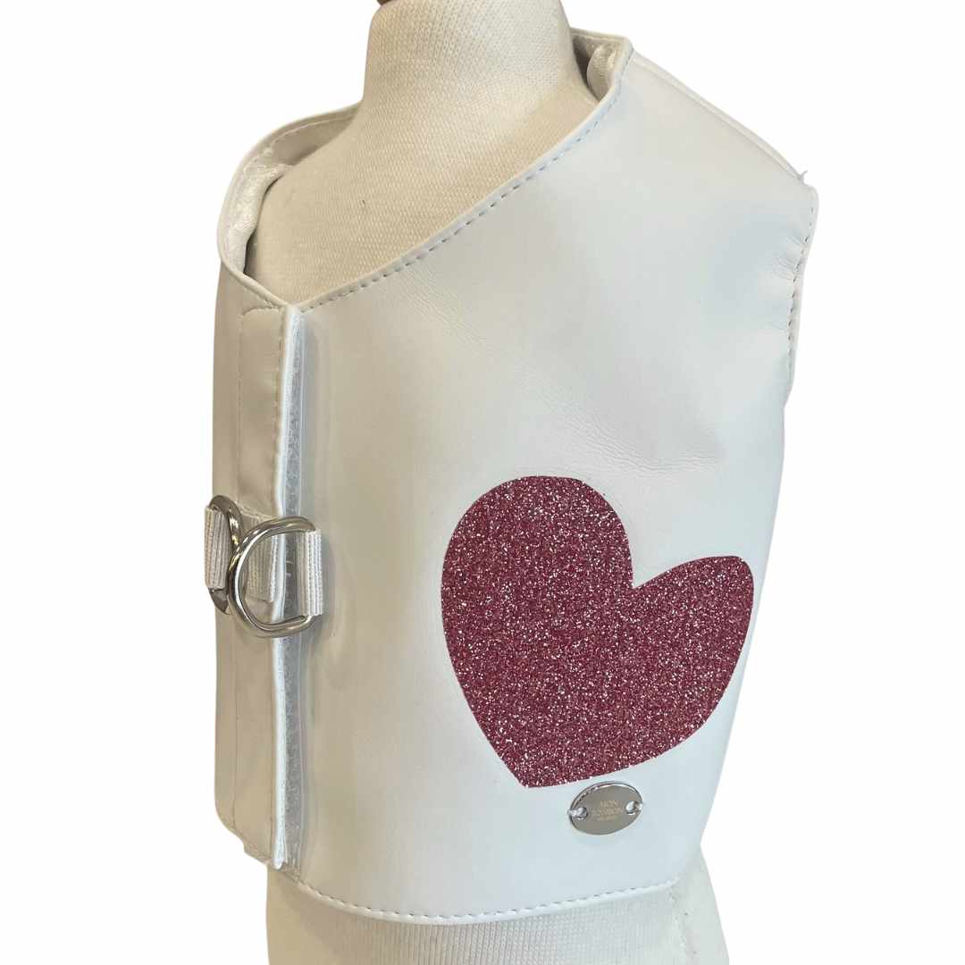 Monnalisa Harness in White Eco Leather