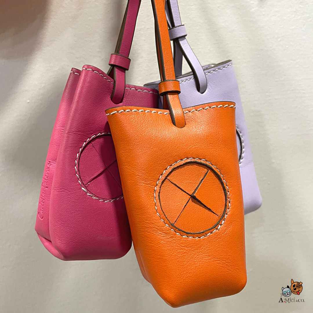 Carlotta Palermo Poppy Bag Cord in Orange Leather