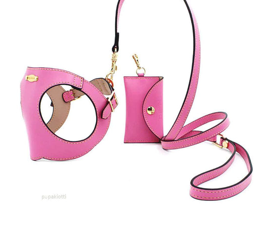 Pupakiotti Premium Set 3 Pieces in Baby Pink Leather